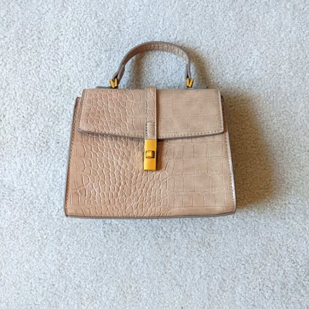 MANGO croc-effect crossbody bag NWT